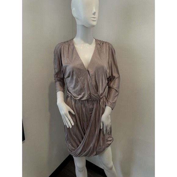 Tibi Dress - Pink Plunging Bubble Hem Mini Sleeve Womens Dress- size S Orig.$495 - Picture 2 of 16